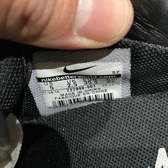 Nike lunar Wavy sky hi QS Foamposite Black 727990-001 Womens US 5 - Picture 9 of 9